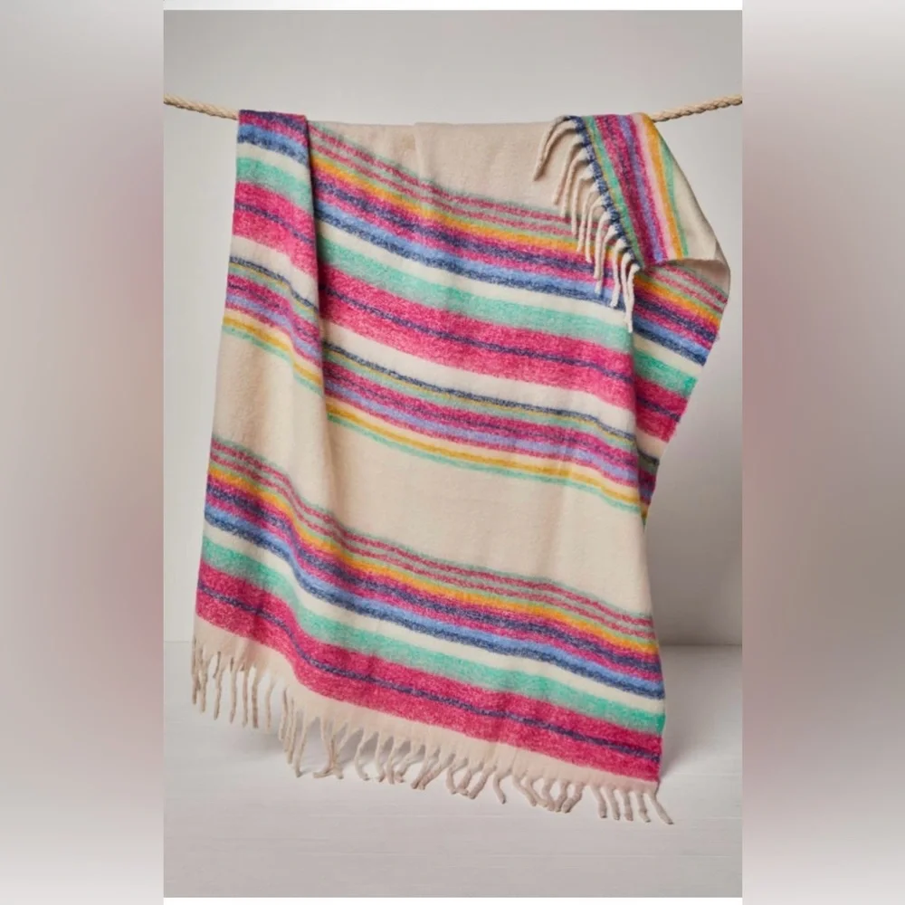 NWT Free People Skye Stripe Blanket